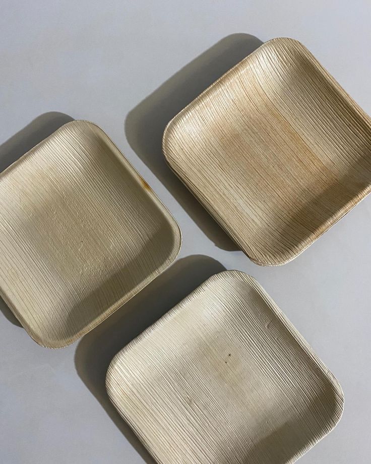 Square Areca Plates
